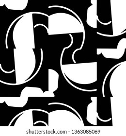 Halftone monochrome texture background. Abstract vintage black and white vector illustration Texture