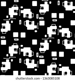 Halftone monochrome texture background. Abstract vintage black and white vector illustration Texture