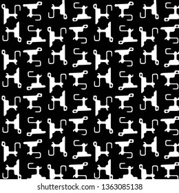 Halftone monochrome texture background. Abstract vintage black and white vector illustration Texture