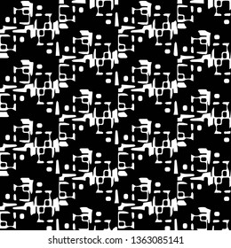 Halftone monochrome texture background. Abstract vintage black and white vector illustration Texture