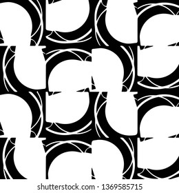 Halftone monochrome texture background. Abstract vintage black and white vector illustration Texture