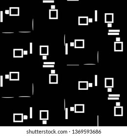 Halftone monochrome texture background. Abstract vintage black and white vector illustration Texture