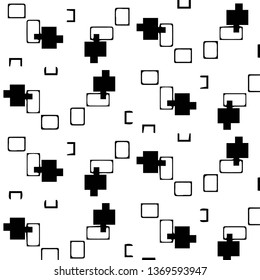 Halftone monochrome texture background. Abstract vintage black and white vector illustration Texture