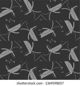 Halftone monochrome texture background. Abstract vintage black and white vector illustration Texture
