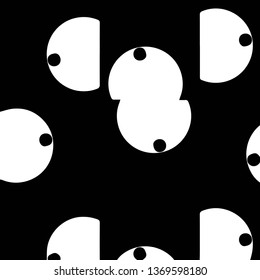 Halftone monochrome texture background. Abstract vintage black and white vector illustration Texture