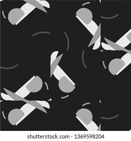Halftone monochrome texture background. Abstract vintage black and white vector illustration Texture