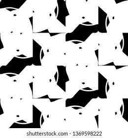 Halftone monochrome texture background. Abstract vintage black and white vector illustration Texture