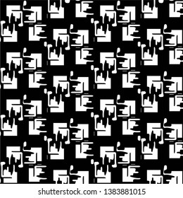 Halftone monochrome texture background. Abstract vintage black and white vector illustration Texture