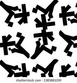 Halftone monochrome texture background. Abstract vintage black and white vector illustration Texture