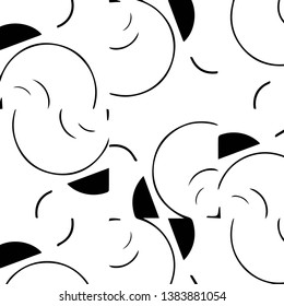 Halftone monochrome texture background. Abstract vintage black and white vector illustration Texture
