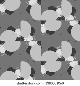 Halftone monochrome texture background. Abstract vintage black and white vector illustration Texture