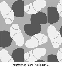Halftone monochrome texture background. Abstract vintage black and white vector illustration Texture
