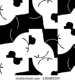 Halftone monochrome texture background. Abstract vintage black and white vector illustration Texture