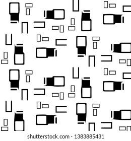 Halftone monochrome texture background. Abstract vintage black and white vector illustration Texture