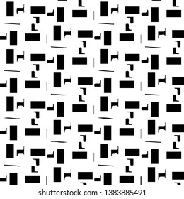 Halftone monochrome texture background. Abstract vintage black and white vector illustration Texture