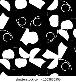 Halftone monochrome texture background. Abstract vintage black and white vector illustration Texture