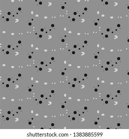 Halftone monochrome texture background. Abstract vintage black and white vector illustration Texture