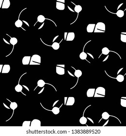 Halftone monochrome texture background. Abstract vintage black and white vector illustration Texture