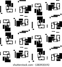 Halftone monochrome texture background. Abstract vintage black and white vector illustration Texture