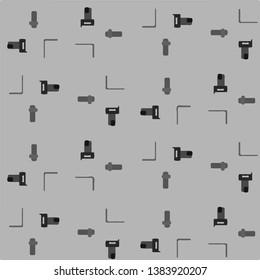 Halftone monochrome texture background. Abstract vintage black and white vector illustration Texture