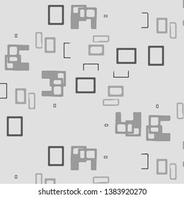 Halftone monochrome texture background. Abstract vintage black and white vector illustration Texture