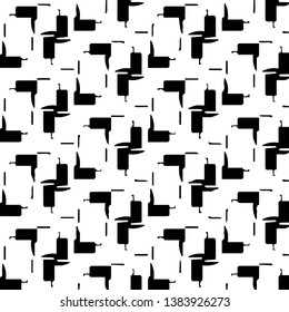 Halftone monochrome texture background. Abstract vintage black and white vector illustration Texture