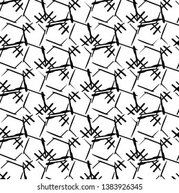 Halftone monochrome texture background. Abstract vintage black and white vector illustration Texture
