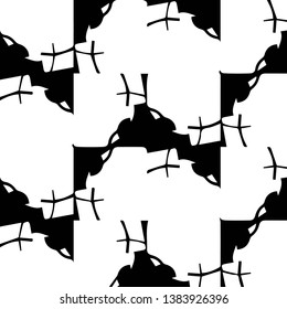 Halftone monochrome texture background. Abstract vintage black and white vector illustration Texture