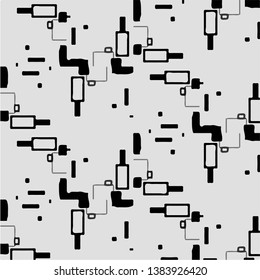 Halftone monochrome texture background. Abstract vintage black and white vector illustration Texture