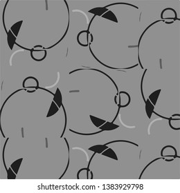 Halftone monochrome texture background. Abstract vintage black and white vector illustration Texture