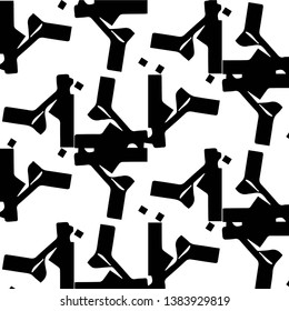 Halftone monochrome texture background. Abstract vintage black and white vector illustration Texture