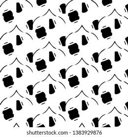 Halftone monochrome texture background. Abstract vintage black and white vector illustration Texture