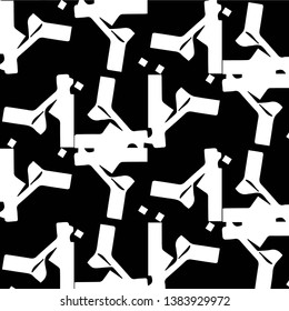 Halftone monochrome texture background. Abstract vintage black and white vector illustration Texture
