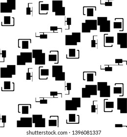 Halftone monochrome texture background. Abstract vintage black and white vector illustration Texture