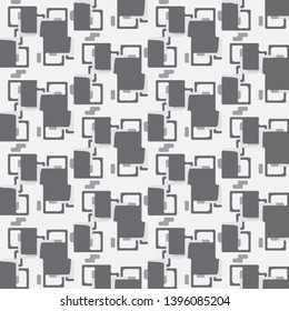 Halftone monochrome texture background. Abstract vintage black and white vector illustration Texture