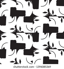 Halftone monochrome texture background. Abstract vintage black and white vector illustration Texture