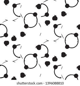 Halftone monochrome texture background. Abstract vintage black and white vector illustration Texture