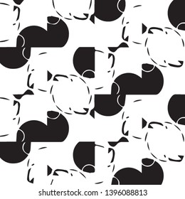 Halftone monochrome texture background. Abstract vintage black and white vector illustration Texture