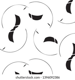 Halftone monochrome texture background. Abstract vintage black and white vector illustration Texture