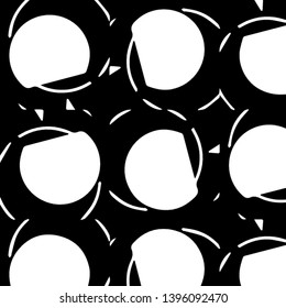 Halftone monochrome texture background. Abstract vintage black and white vector illustration Texture