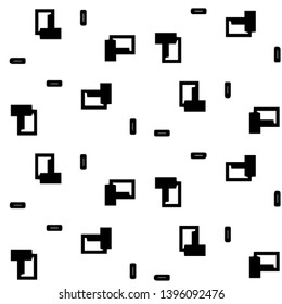 Halftone monochrome texture background. Abstract vintage black and white vector illustration Texture