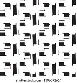 Halftone monochrome texture background. Abstract vintage black and white vector illustration Texture