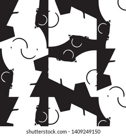 Halftone monochrome texture background. Abstract vintage black and white vector illustration Texture