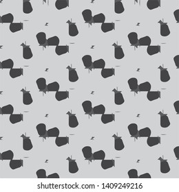 Halftone monochrome texture background. Abstract vintage black and white vector illustration Texture