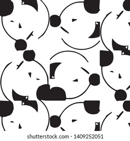 Halftone monochrome texture background. Abstract vintage black and white vector illustration Texture