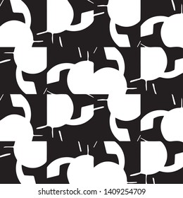 Halftone monochrome texture background. Abstract vintage black and white vector illustration Texture