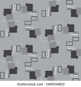 Halftone monochrome texture background. Abstract vintage black and white vector illustration Texture
