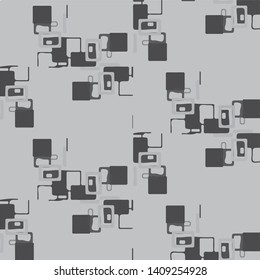 Halftone monochrome texture background. Abstract vintage black and white vector illustration Texture