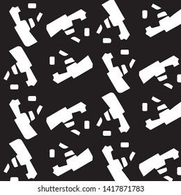 Halftone monochrome texture background. Abstract vintage black and white vector illustration Texture