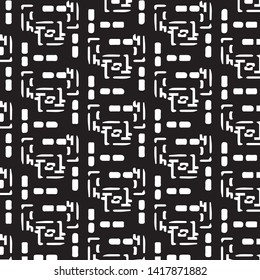 Halftone monochrome texture background. Abstract vintage black and white vector illustration Texture